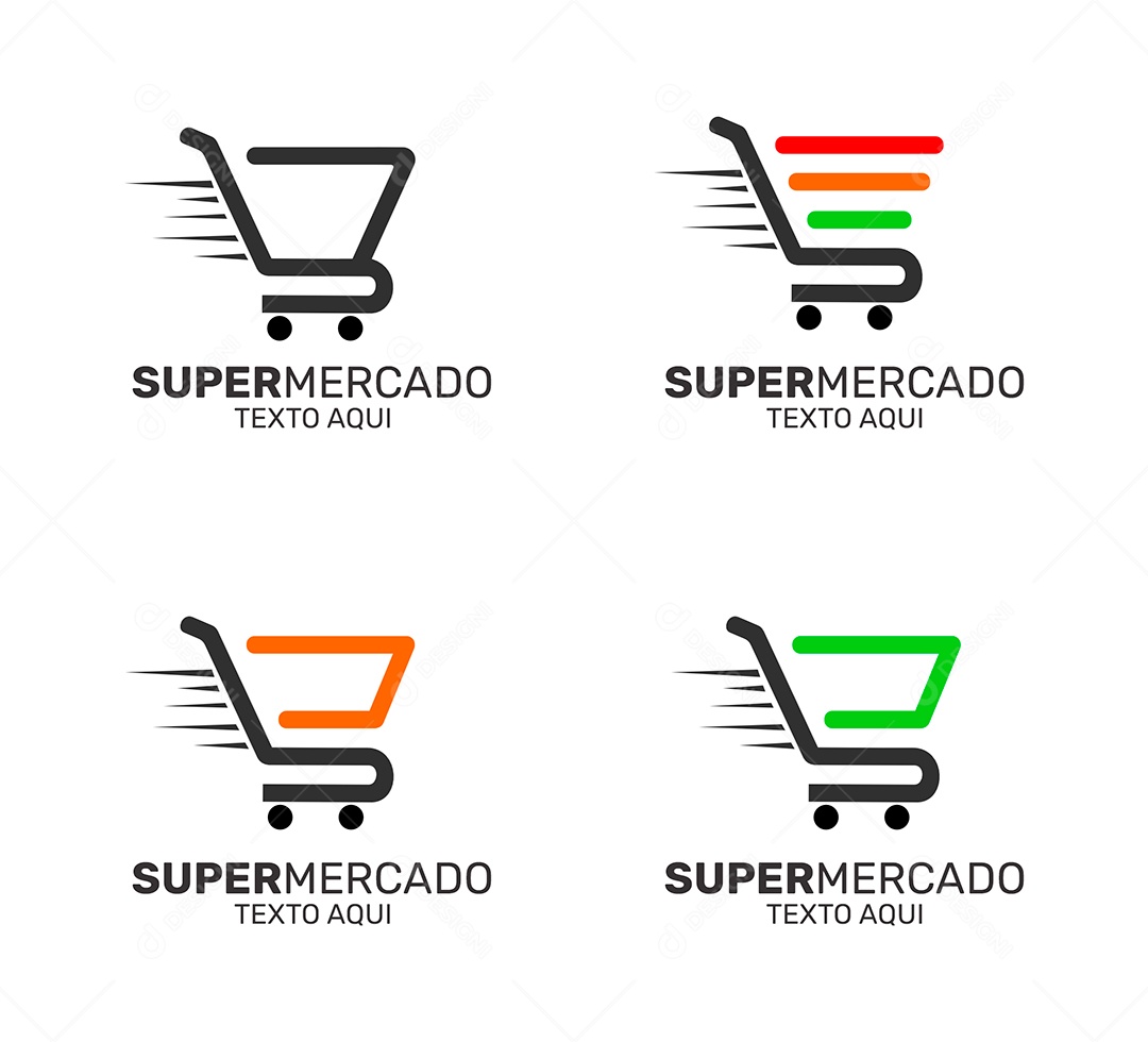 Logos Supermercados Vetores EPS