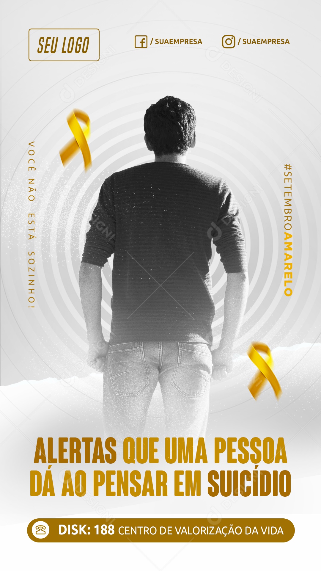 Social Media Setembro Amarelo Mês da Prevenção Ao Suicídio PSD Editável