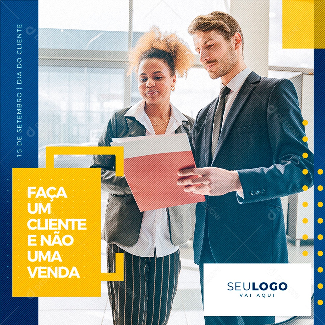 Faça Um Cliente Não Uma Venda Concessionaria Social Media PSD Editável