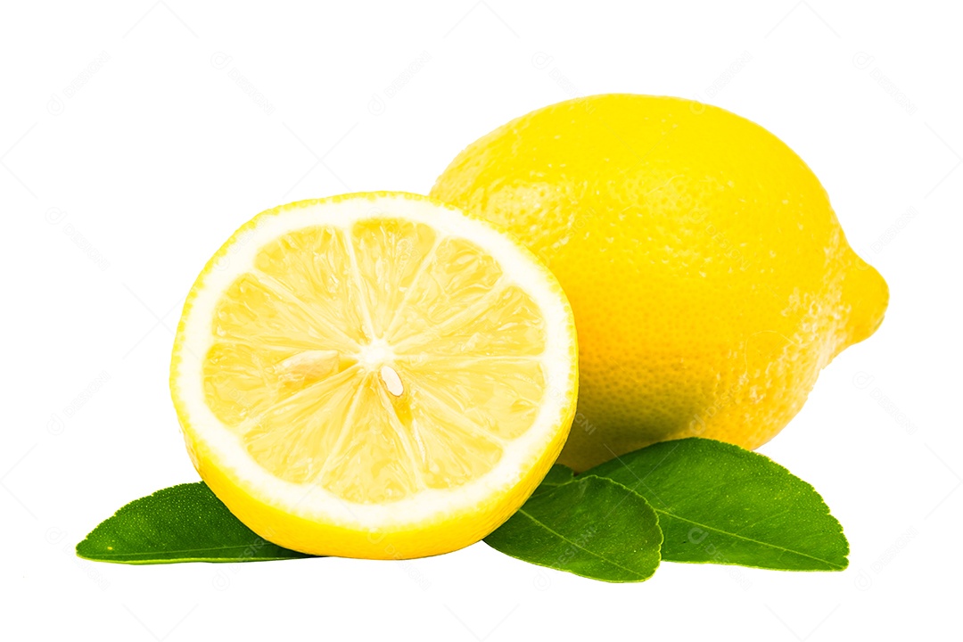 limão em fundo isolado