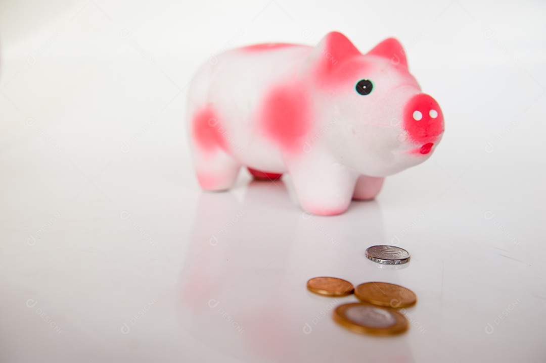 Cofre de porquinho rosa