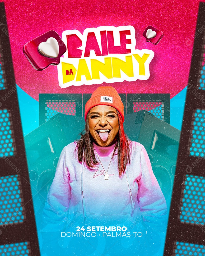 Flyer Show MC Danny Social Media PSD Editável