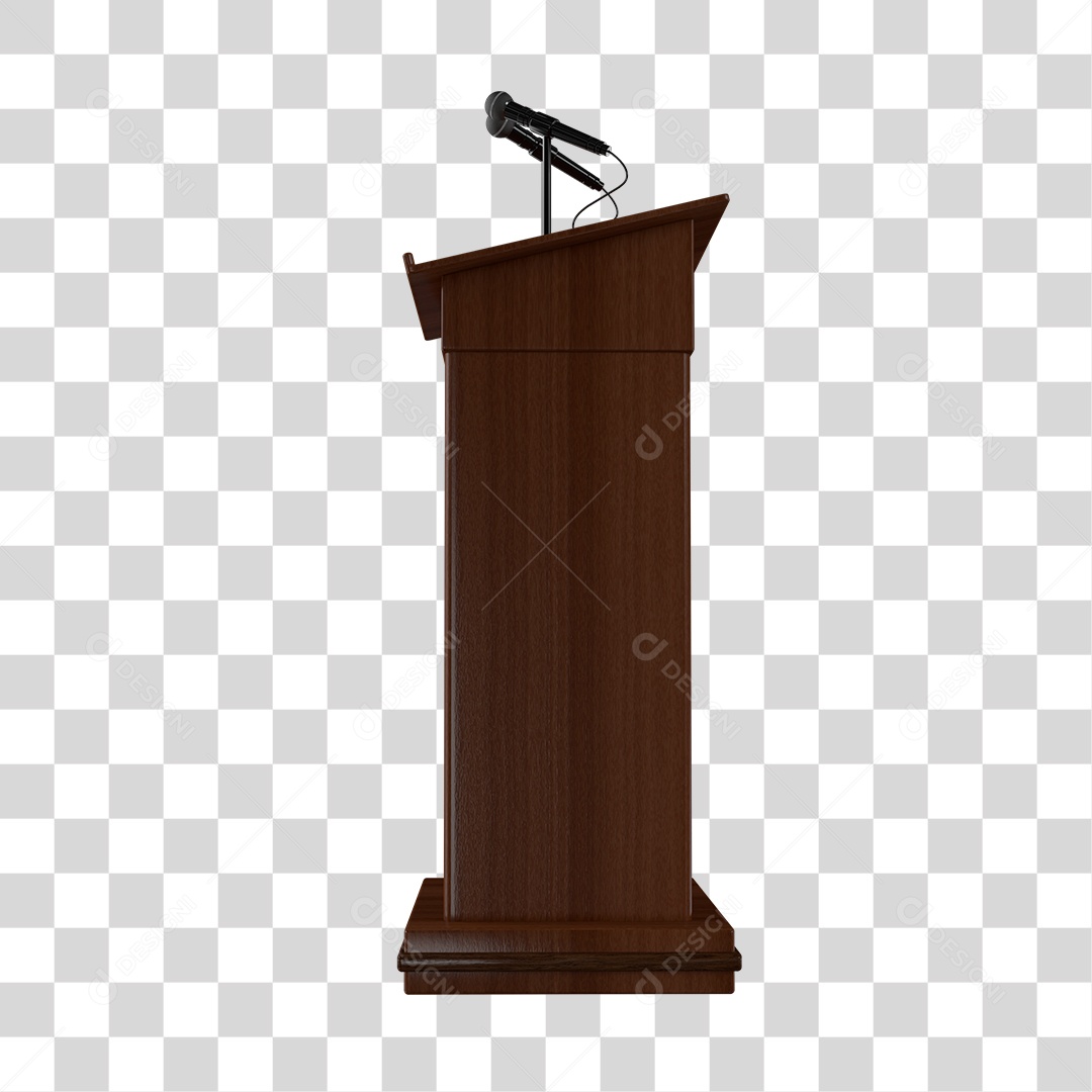 Palanque de Madeira Elemento 3D PNG Transparente