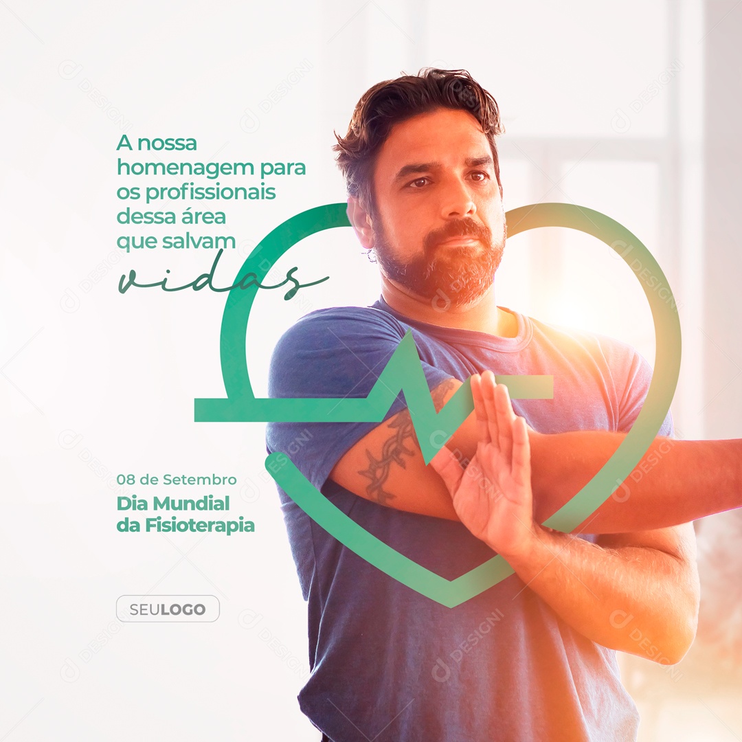 A Nossa Homenagem Para Os Profissionais Dia Mundial Da Fisioterapia Social Media PSD Editável