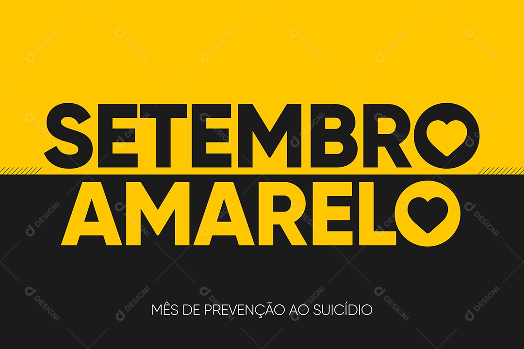 Social Media Banner Setembro Amarelo Mês de Prevenção Ao Suicídio PSD Editável