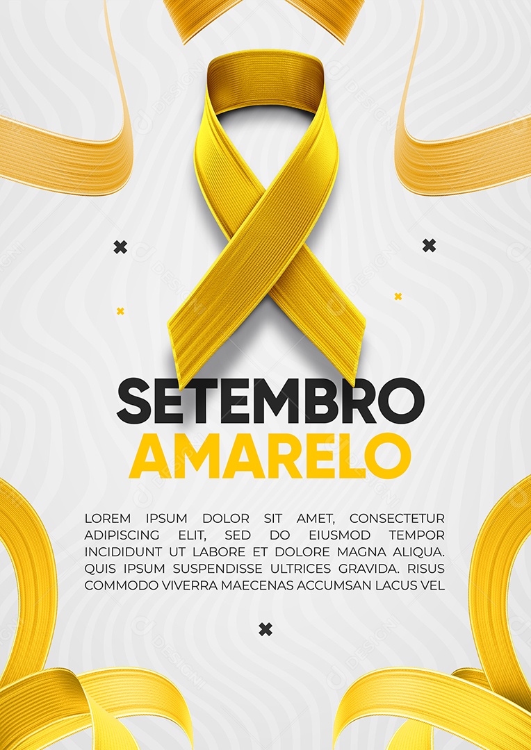 Social Media Story Para a Campanha de Setembro Amarelo Contra o Suicídio PSD Editável