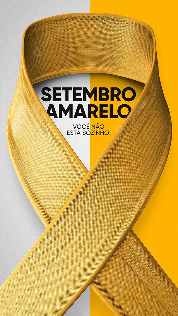 Social Media Story Setembro Amarelo Prevencao ao Suicídio PSD Editável