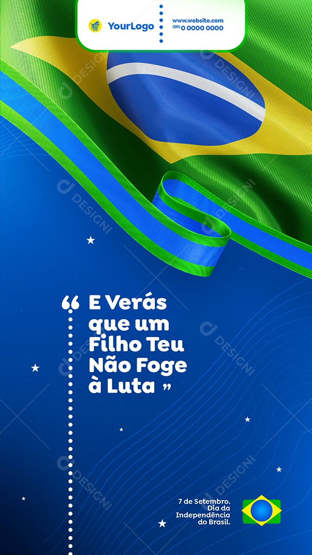 Independência Do Brasil Dia 7 De Setembro Social Media PSD Editável