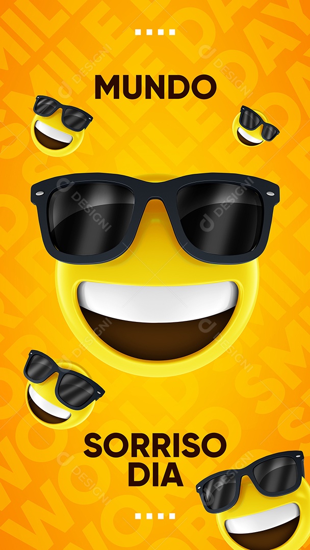 Story Dia Mundial do Sorriso Social Media PSD Editável
