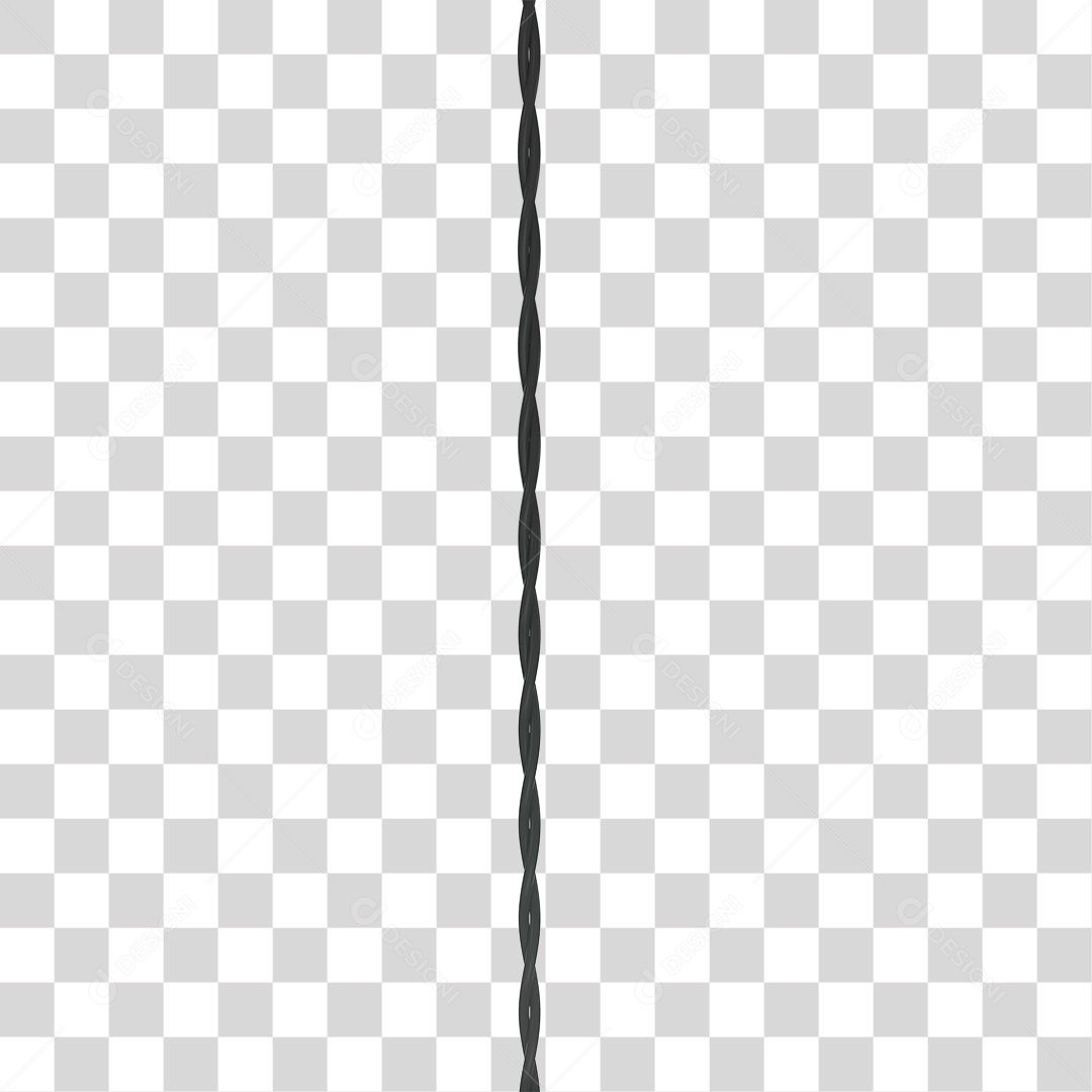 Fio de Eletricidade Elemento 3D PNG