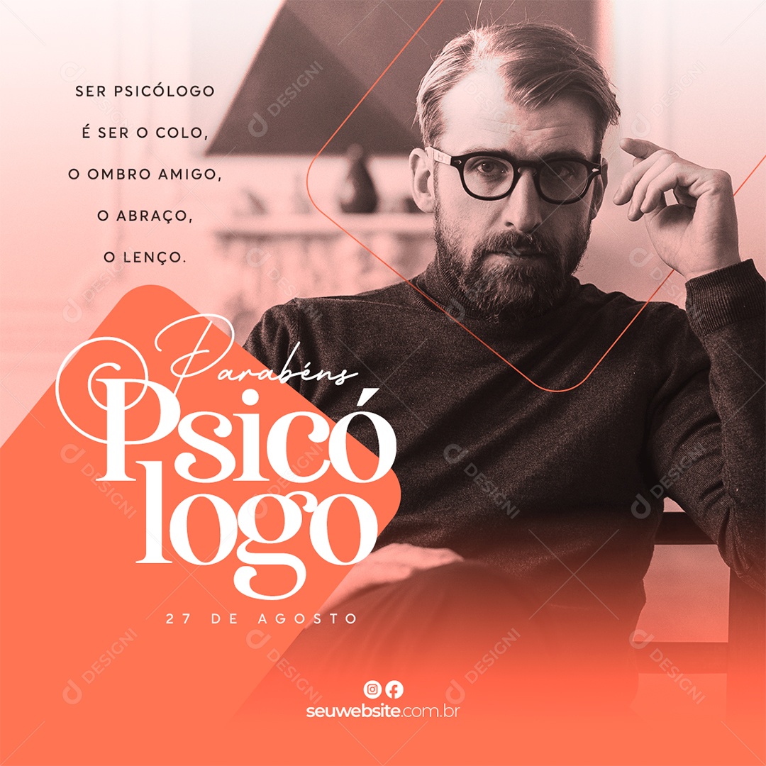 Dia Do Psicólogo Data Comemorativa Social Media PSD Editável