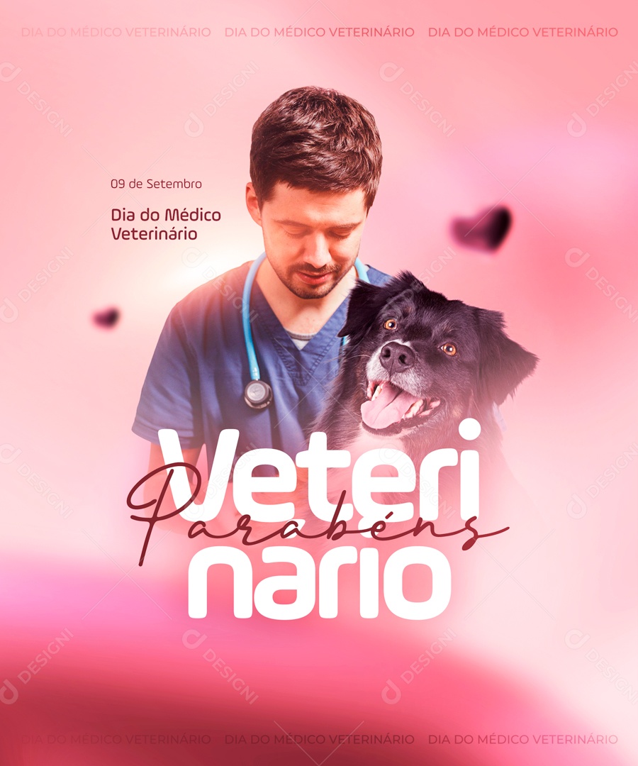 Dia Do Médico Veterinário Data Comemorativa Social Media PSD Editável