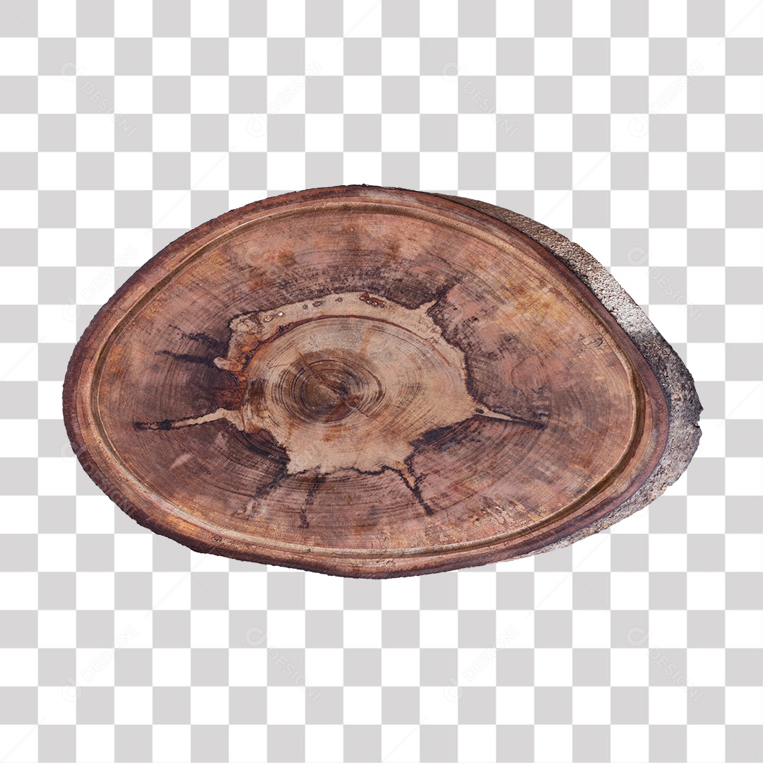 Pedaço de madeira rústica PNG Transparente