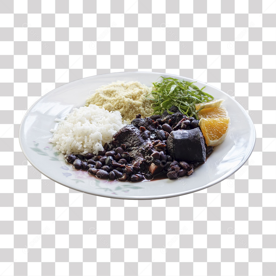 Prato com feijoada PNG Transparente