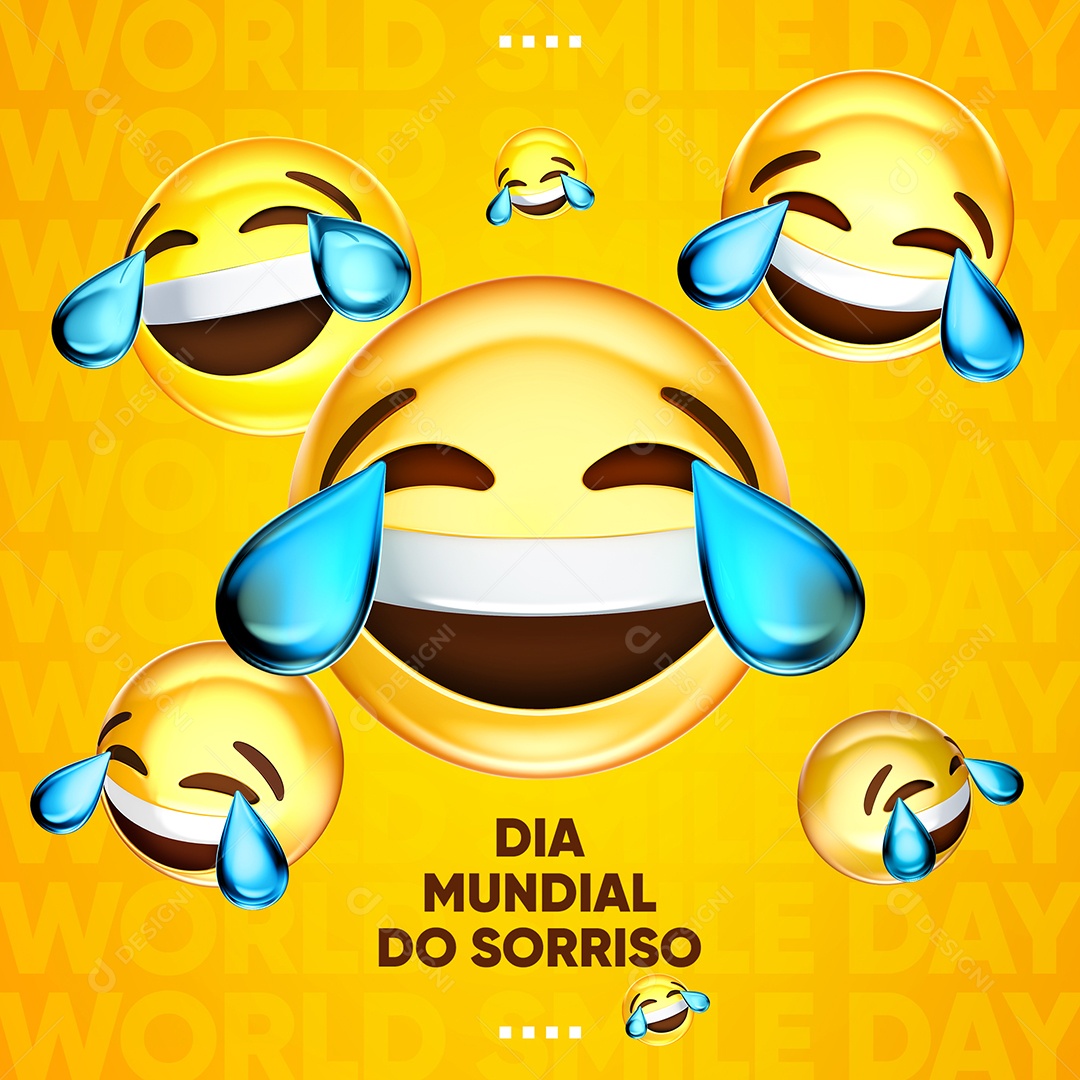 Dia Mundial do Sorriso 7 de Outubro Social Media PSD Editável