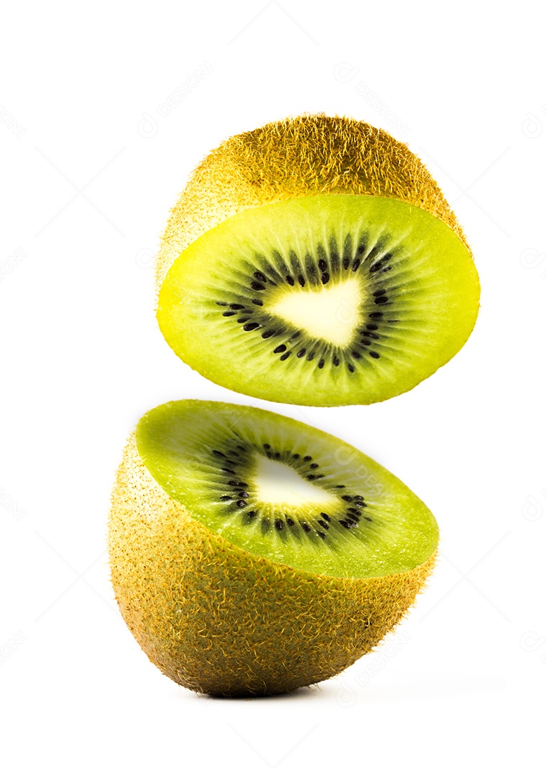 kiwi em fundo branco