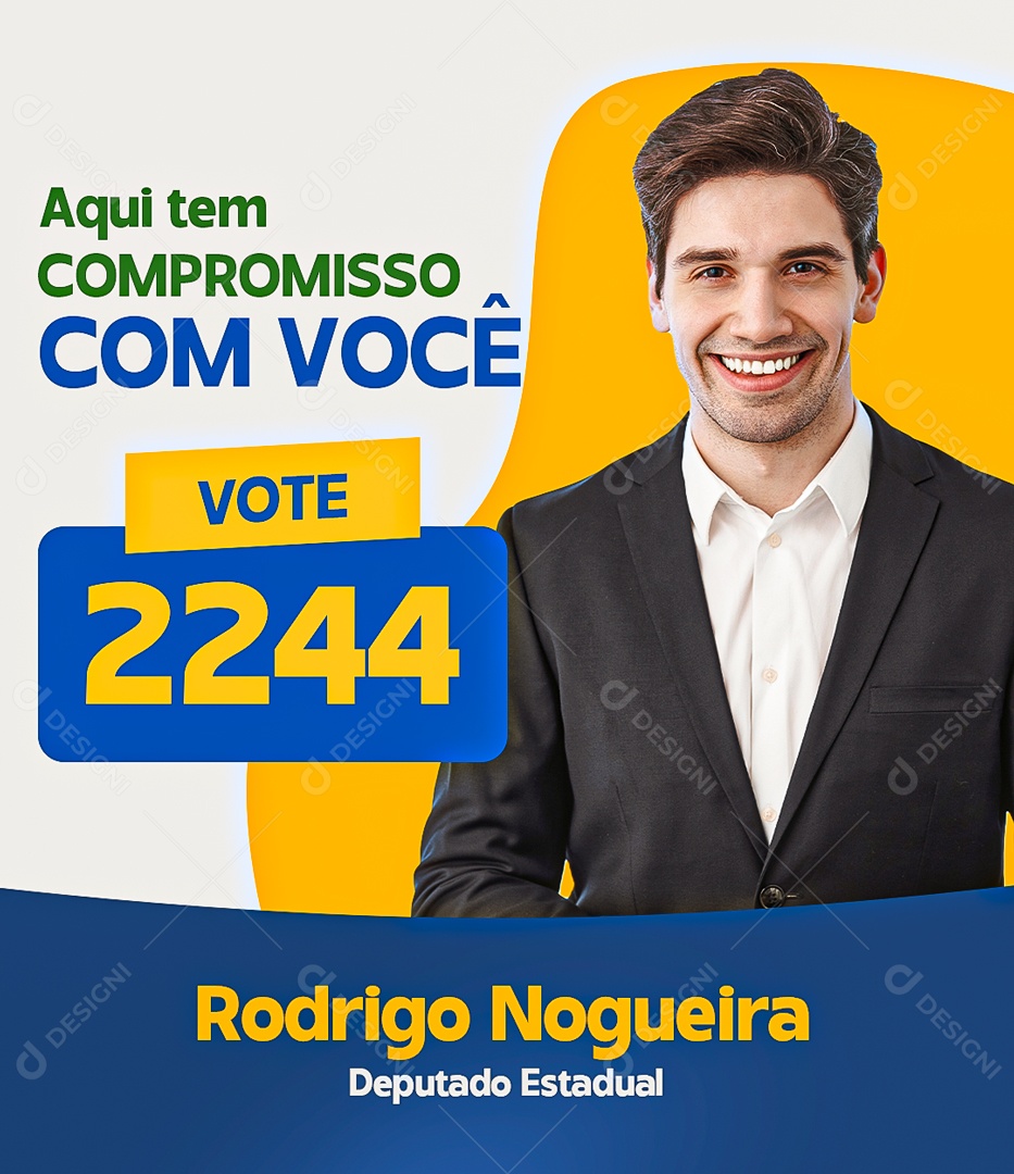 Here's a commitment to you Vote Social Media PSD Editable