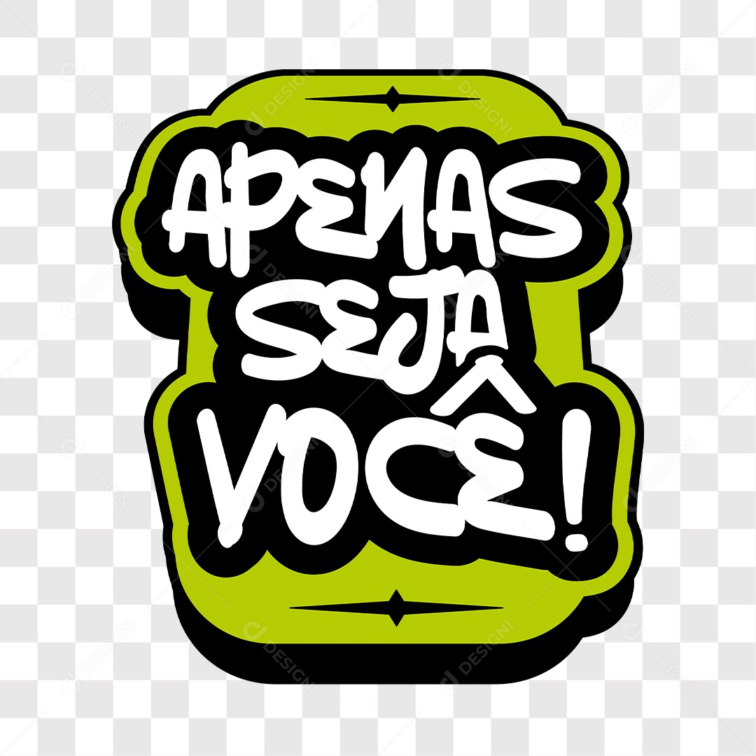 Lettering Apenas Seja Você EPS + PNG