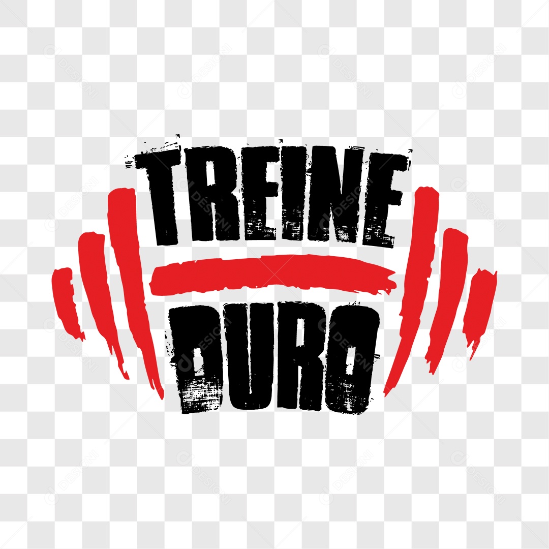 Lettering Treine Duro EPS + PNG