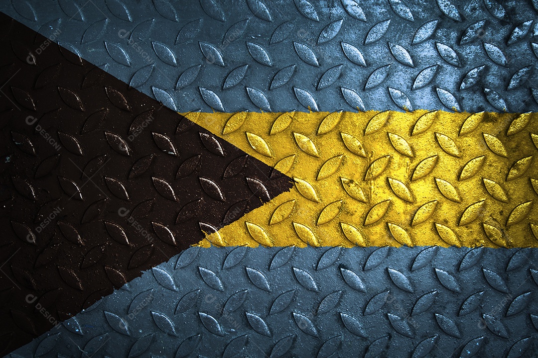 estatística de textura de metal de bandeira das bahamas