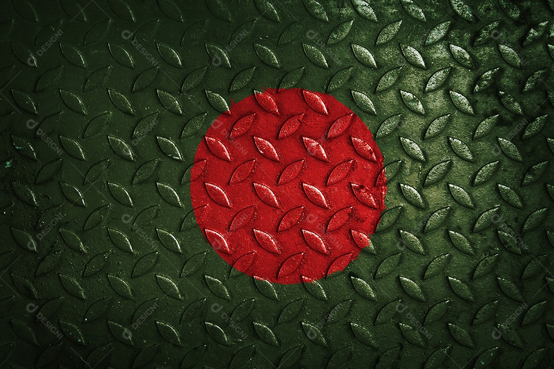 estatística de textura de metal de bandeira de bangladesh