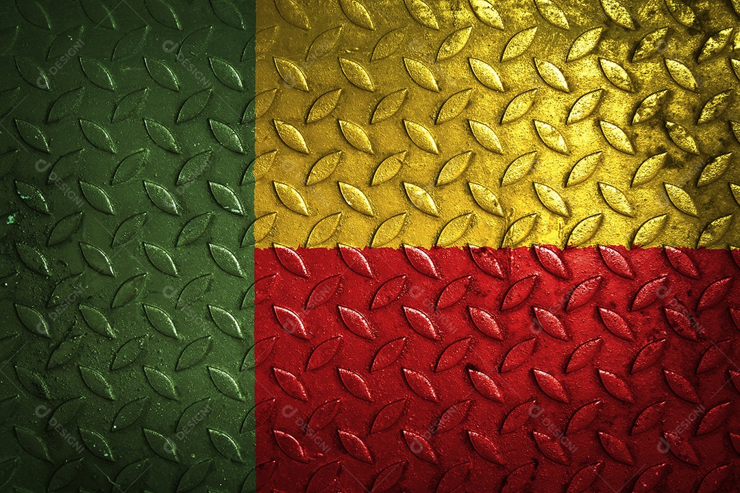 estatística de textura de metal de bandeira benin