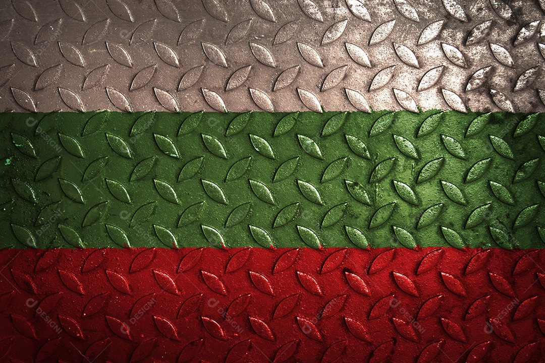 estatística de textura de metal de bandeira de bulgria