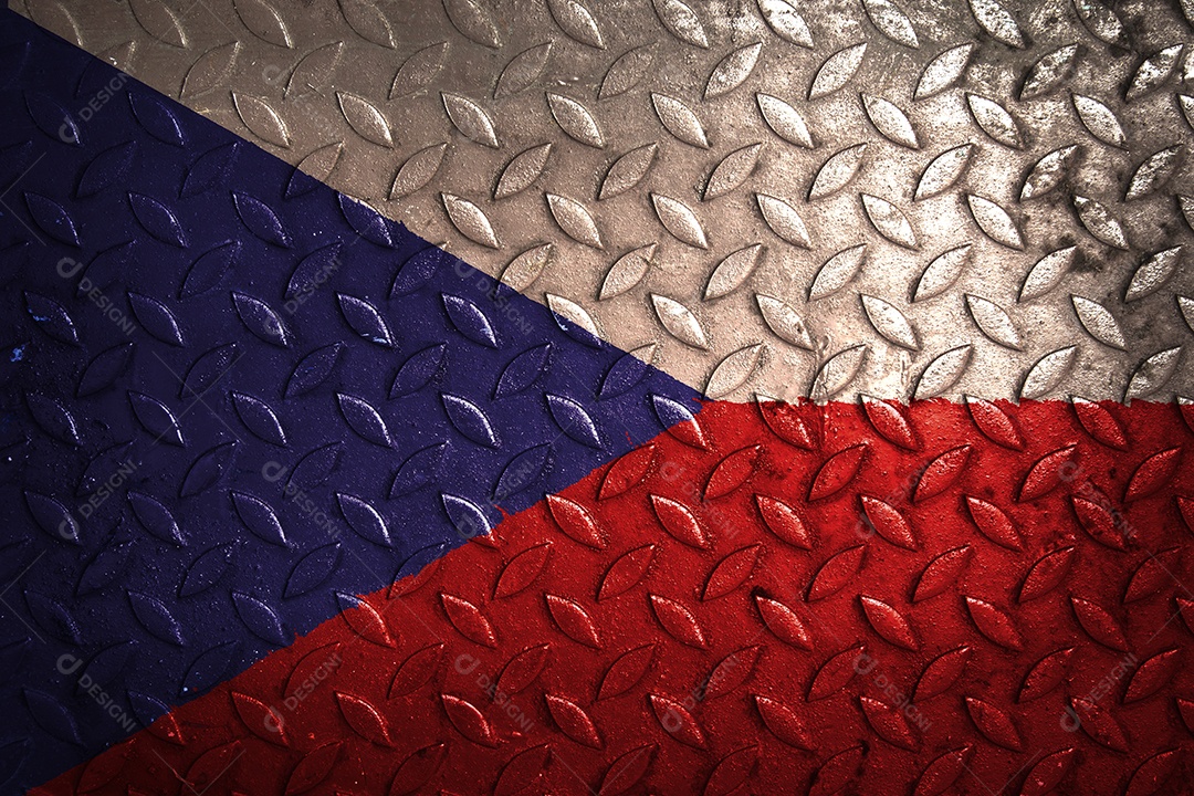 estatística de textura de metal de bandeira checa