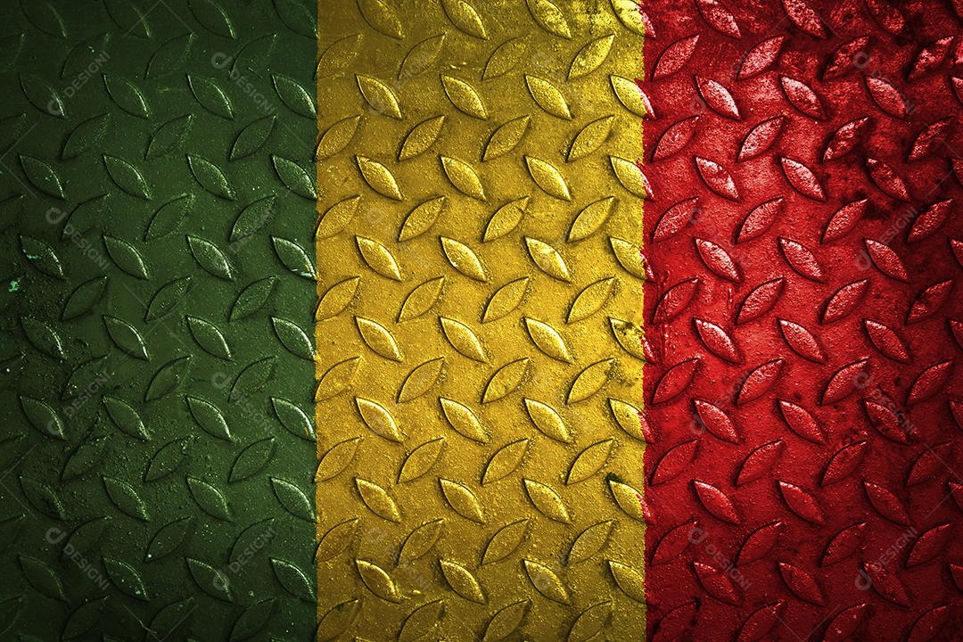 estatística de textura de metal de bandeira mali