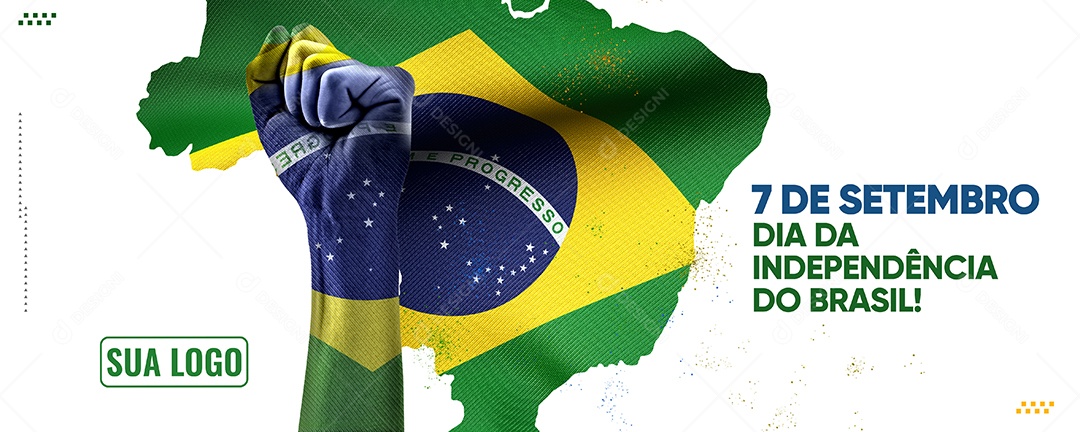 Banner Dia da Independência do Brasil 7 de Setembro Social Media PSD Editável