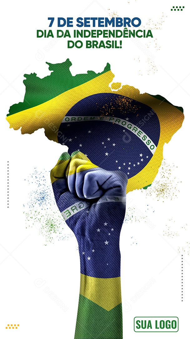Story Dia da Independência do Brasil 7 de Setembro Social Media PSD Editável