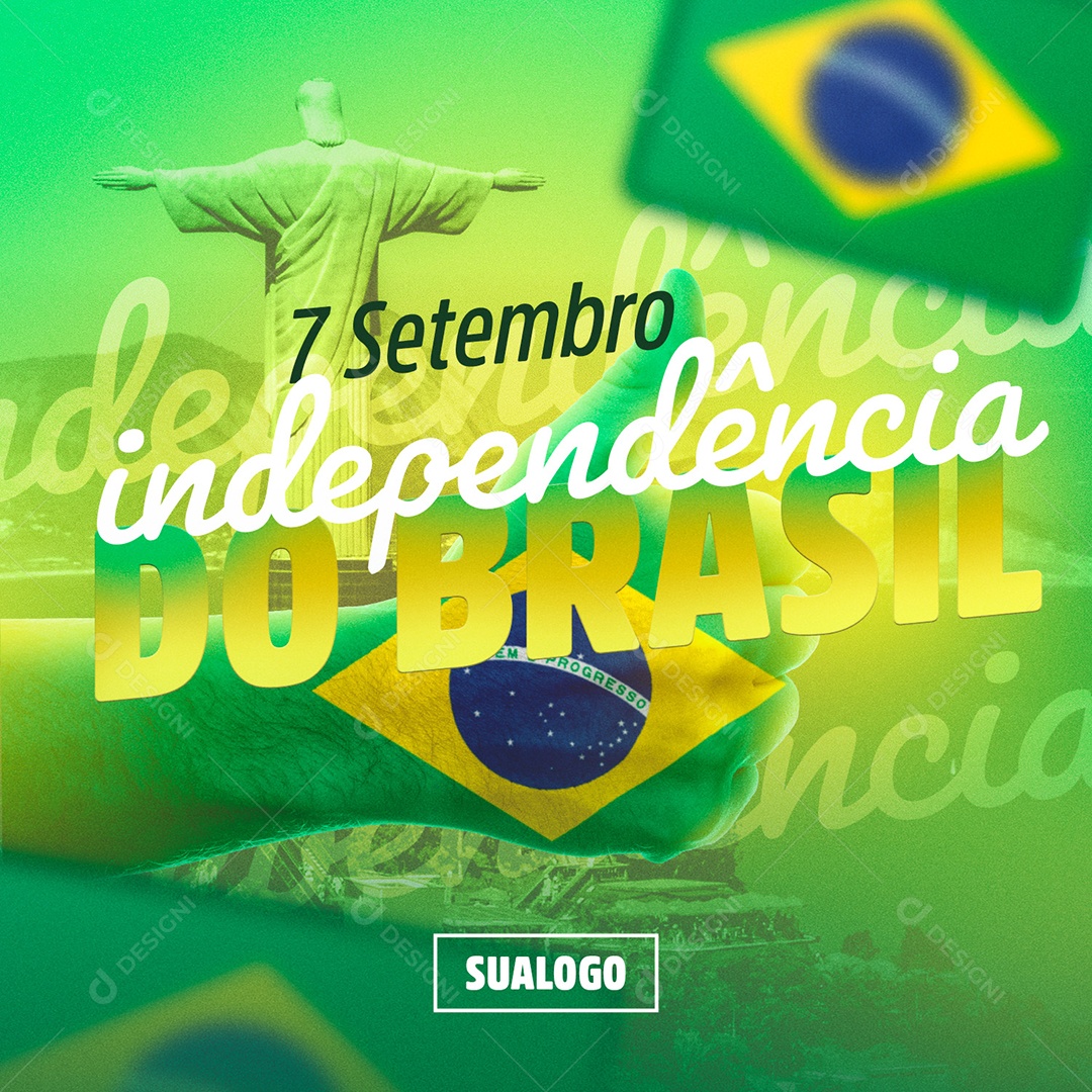 Brazil Independence Day September 7 Social Media Editable PSD