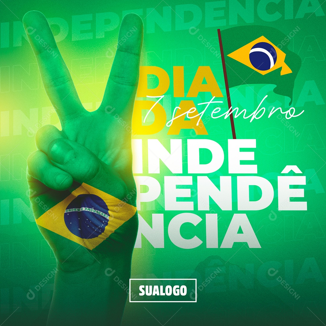 Brazil Independence Day September 7 Social Media Editable PSD