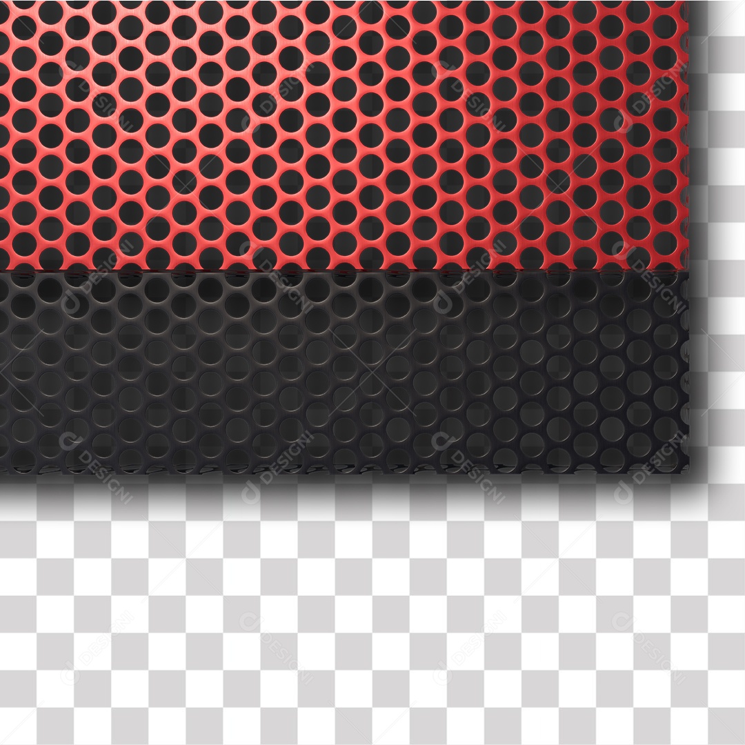 Tela de arame vermelho e preta PNG Transparente