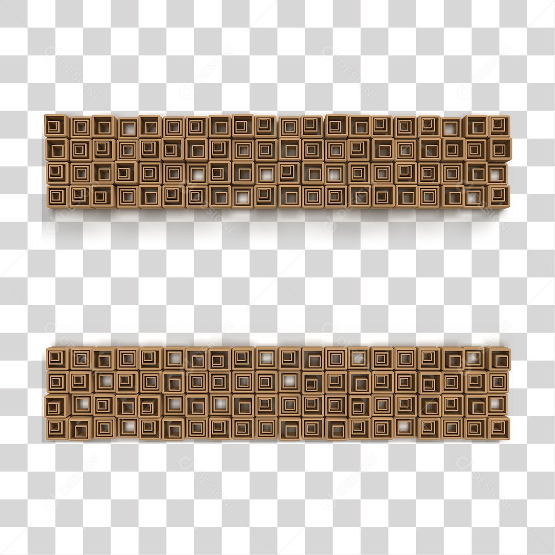 Moldura de Caixa Madeira PNG Transparente