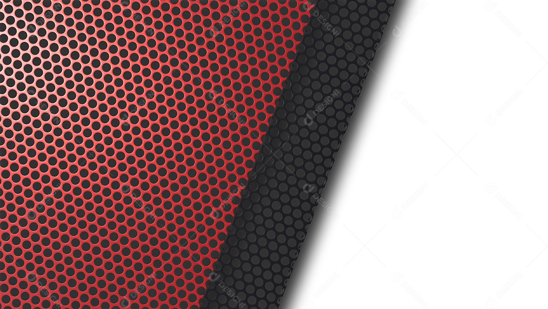 Uma imagem de renderização 3d da placa de malha de metal colorida.