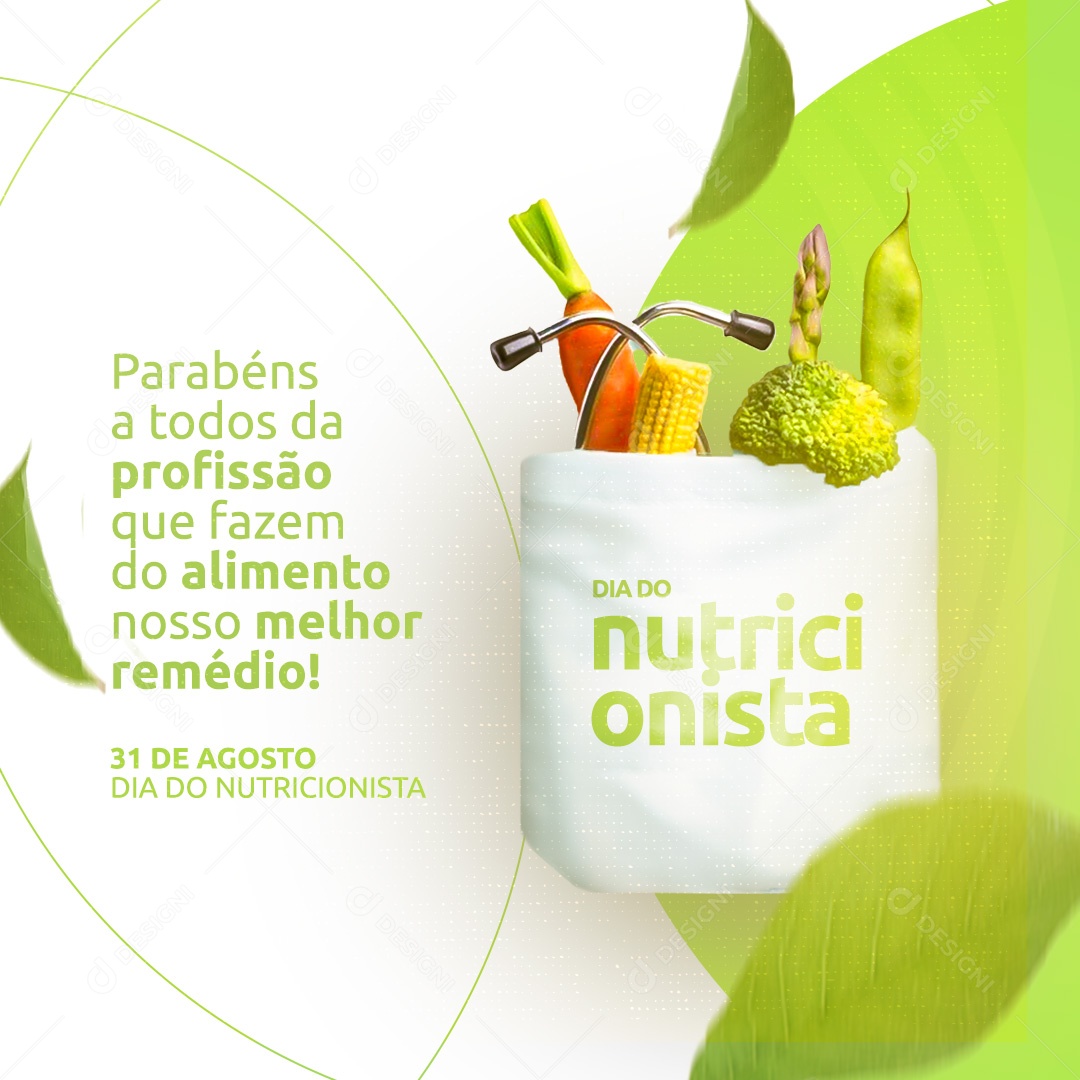 Social Media Dia do Nutricionista 31 Agosto PSD Editável
