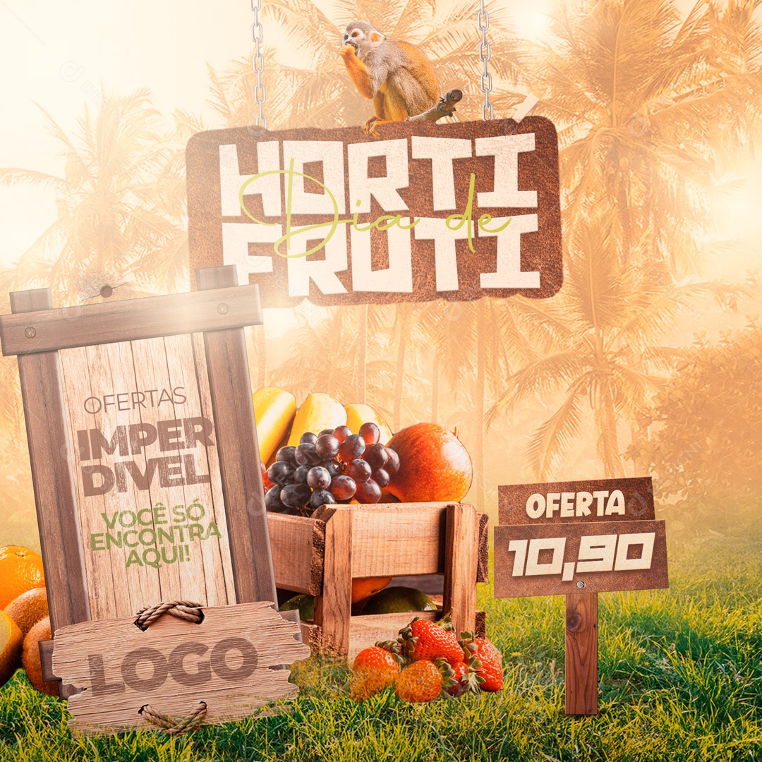 Social Media Hortifrúti, Legumes, Verduras Social Media PSD Editável