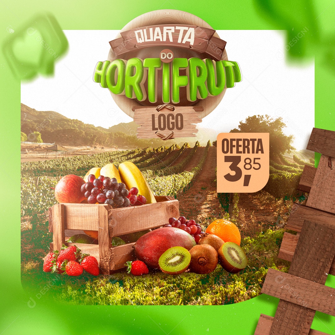 Social Media Quarta do Hortifrúti PSD Editável