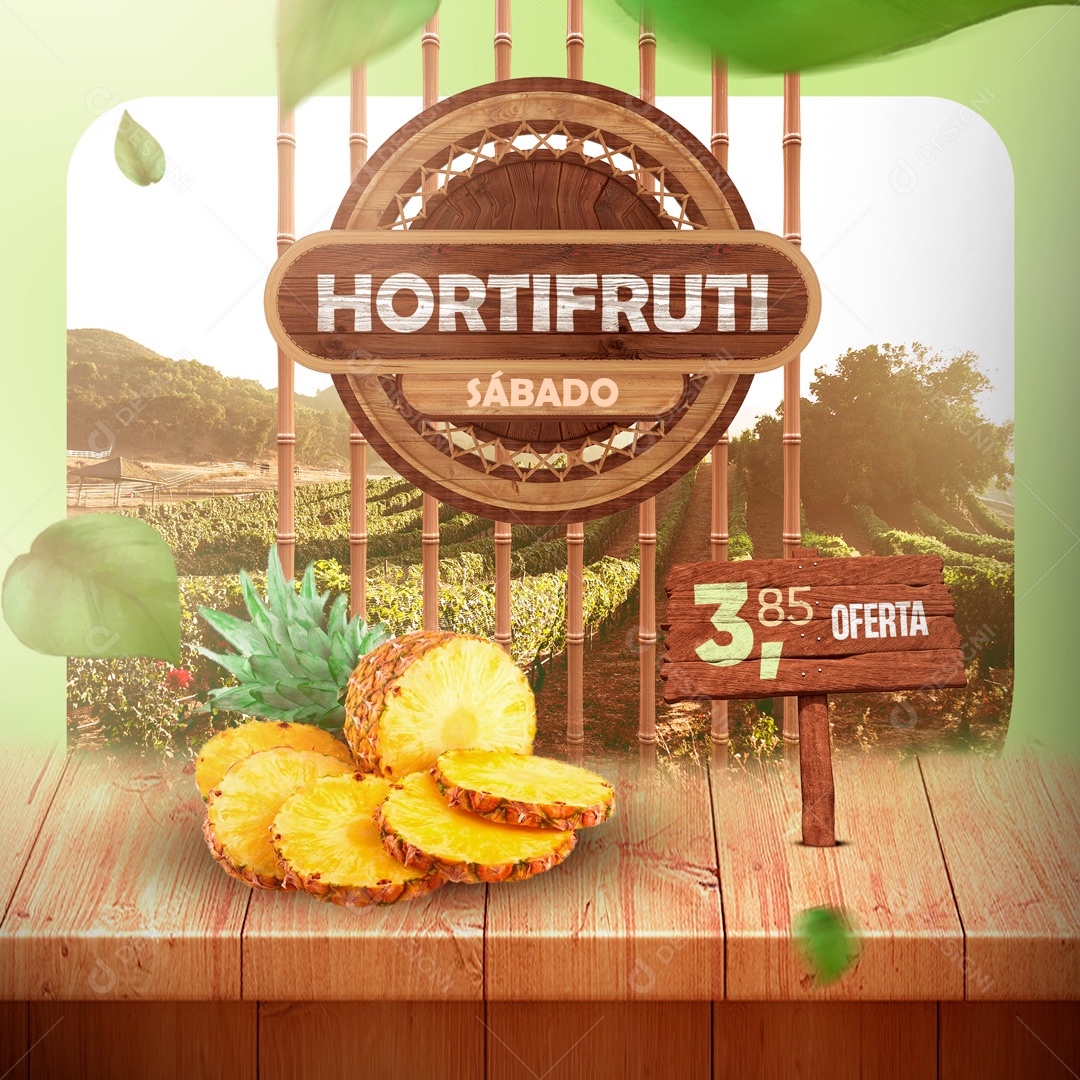 Social Media Hortifrúti Social Media PSD Editável