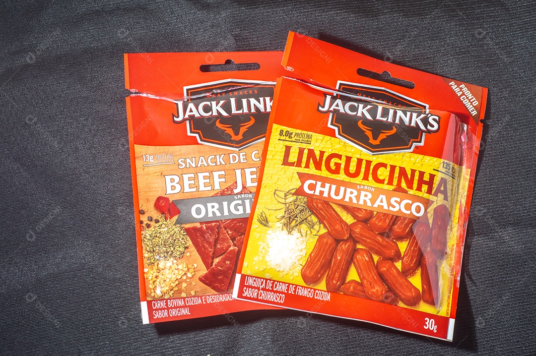 Links da embalagem de Jack com fundo preto