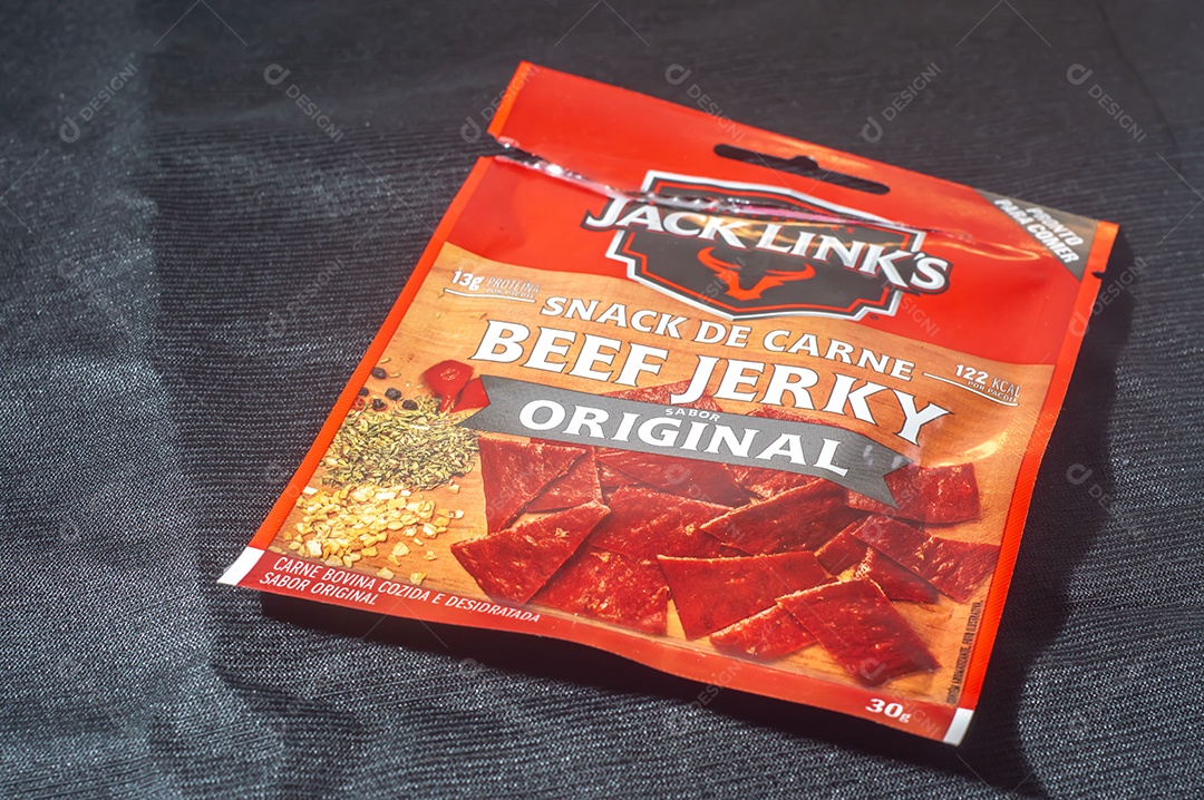 Links da embalagem de Jack com fundo preto