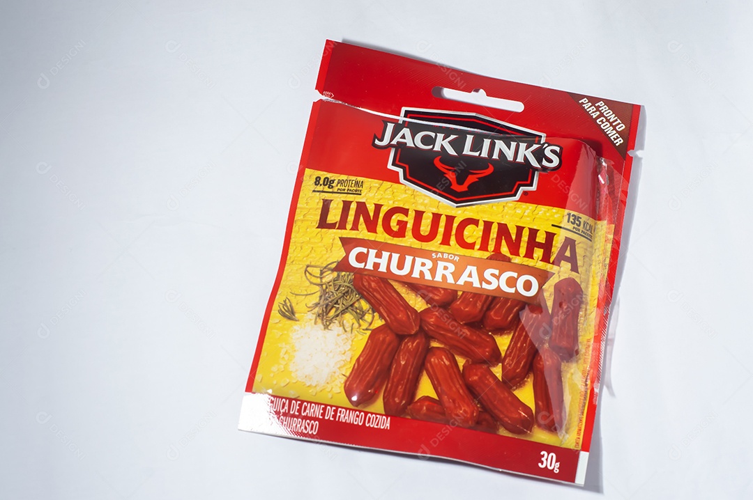 Links da embalagem de Jack com fundo branco