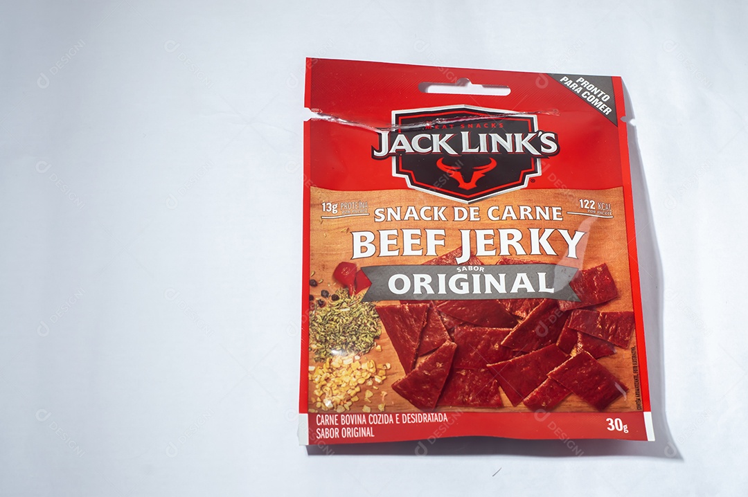 Links da embalagem de Jack com fundo branco