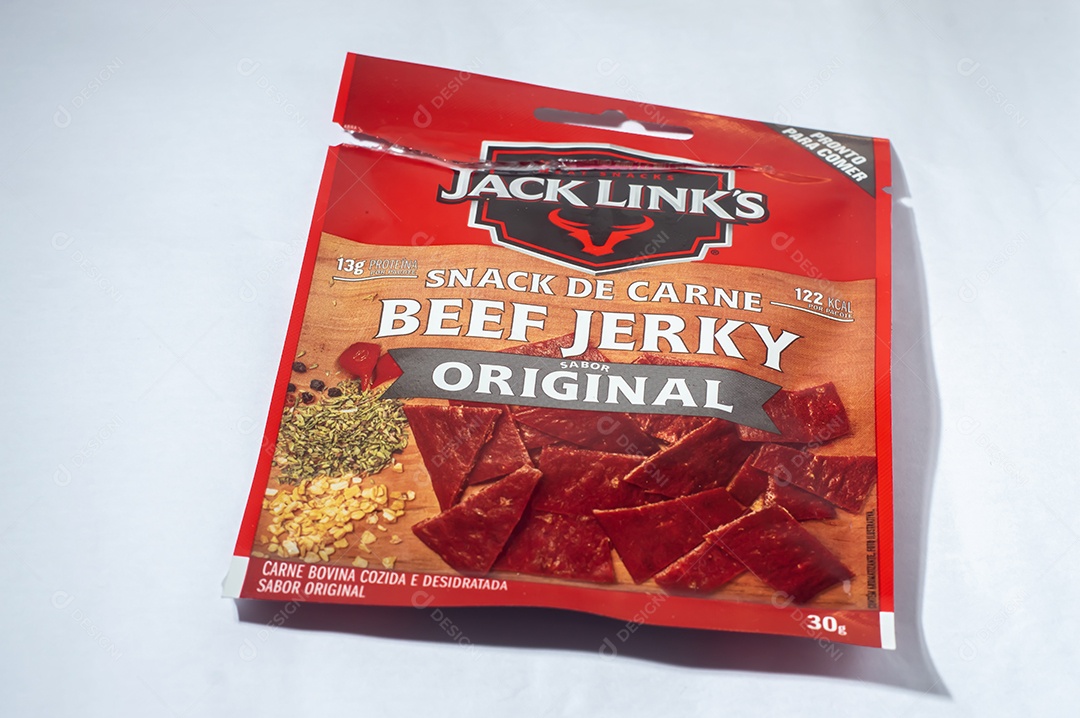 Links da embalagem de Jack com fundo branco