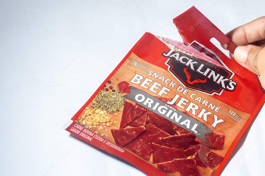 Links da embalagem de Jack com fundo branco