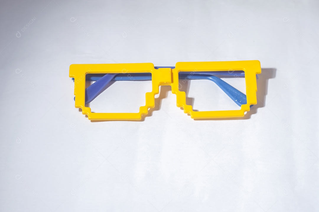 Óculos Vidros com cores do Brasil, verde amarelo e azul, copa do mundo