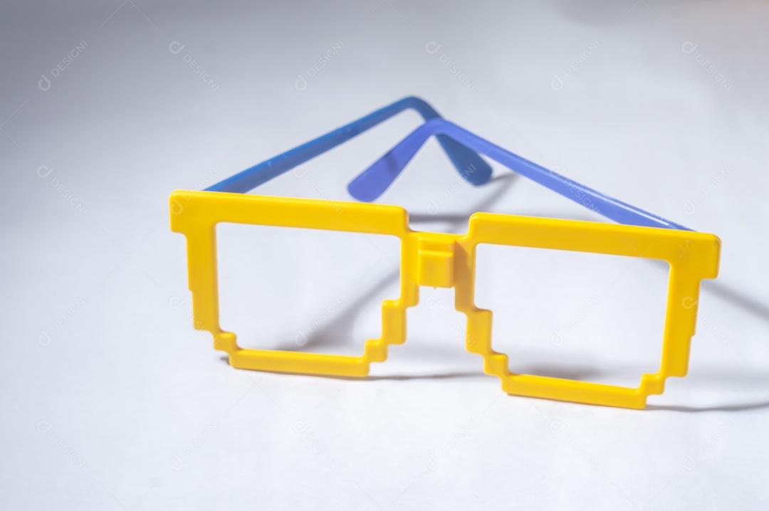 Óculos Vidros com cores do Brasil, verde amarelo e azul, copa do mundo