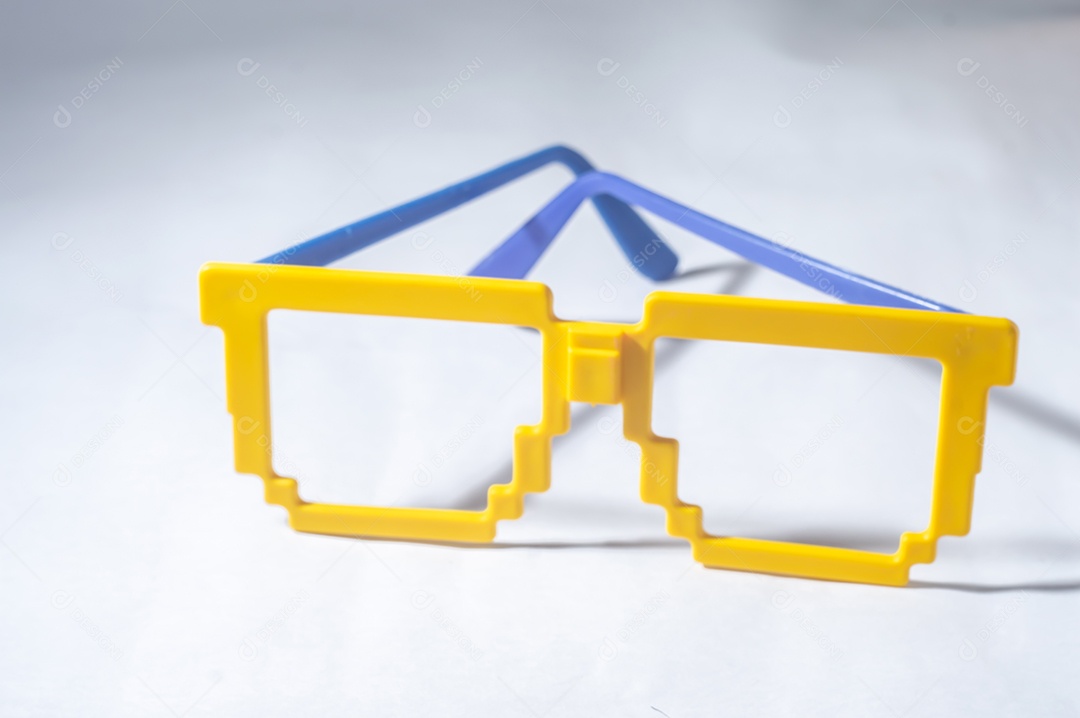 Óculos Vidros com cores do Brasil, verde amarelo e azul da copa do mundo