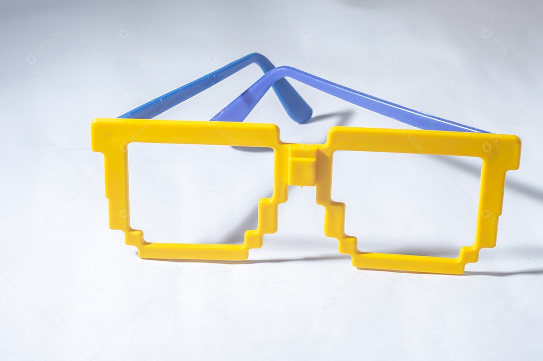 Óculos Vidros com cores do Brasil, verde amarelo e azul, copa do mundo